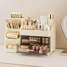 Load image into Gallery viewer, Makeup Organizer for Vanity, Countertop Organizer with Drawers, Spacious Cosmetic Display Case for Beauty Essentials, Skincare, Lipstick