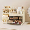 Makeup Organizer for Vanity, Countertop Organizer with Drawers, Spacious Cosmetic Display Case for Beauty Essentials, Skincare, Lipstick