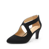 Women's Pumps Closed Pointed Toe Kitten Heels Elegant Party Wedding Dress Shoes for Women Comfortable Cross Strap Wedding Prom Party Stiletto Shoes for Women