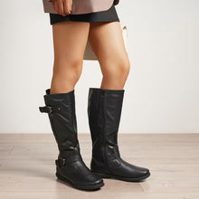 Load image into Gallery viewer, Women's Wide Calf Knee High Boots, Fashion Faux Fur-Lined Autumn Boots Winter Boots DurableComfortable Versatile Style Knee Length Women's Boots, Women Shoes
