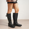 Women's Wide Calf Knee High Boots, Fashion Faux Fur-Lined Autumn Boots Winter Boots DurableComfortable Versatile Style Knee Length Women's Boots, Women Shoes
